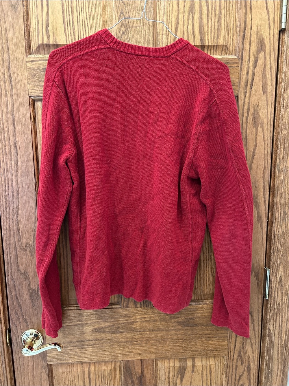 GAP Women's Crimson Red Crewneck Sweater image 5